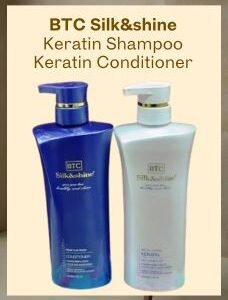 BTC Silk&shine Shampoo 500ml Conditioner 500ml Combo