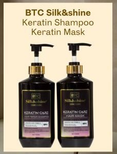 btc silk&shine keratin shampoo